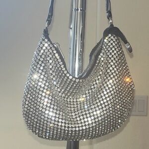 Elegant Black and Silver Women's Bag